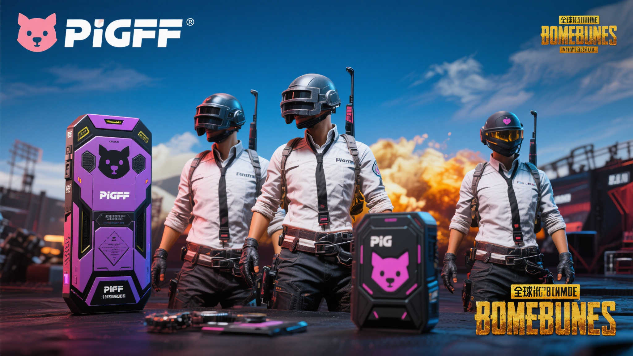 绝地求生×pigff联名皮肤登场，限时活动送800金币！